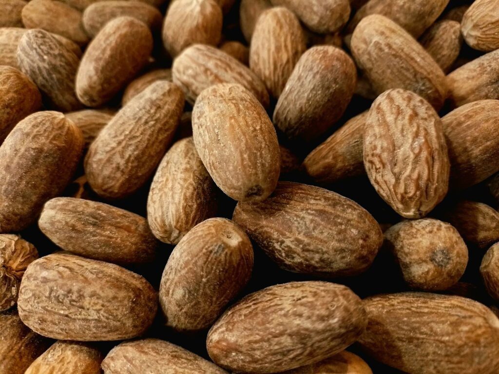 organic nutmeg, fresh nutmeg, ground nutmeg, nutmeg powder